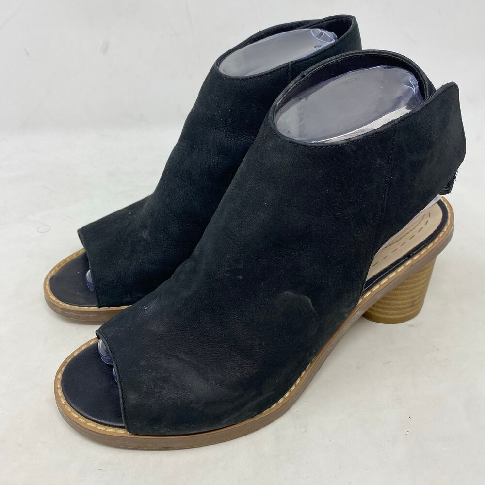 Clarks Somerset Glacier Charm Peep Toe Booties Sandals Womens Size 6.5
